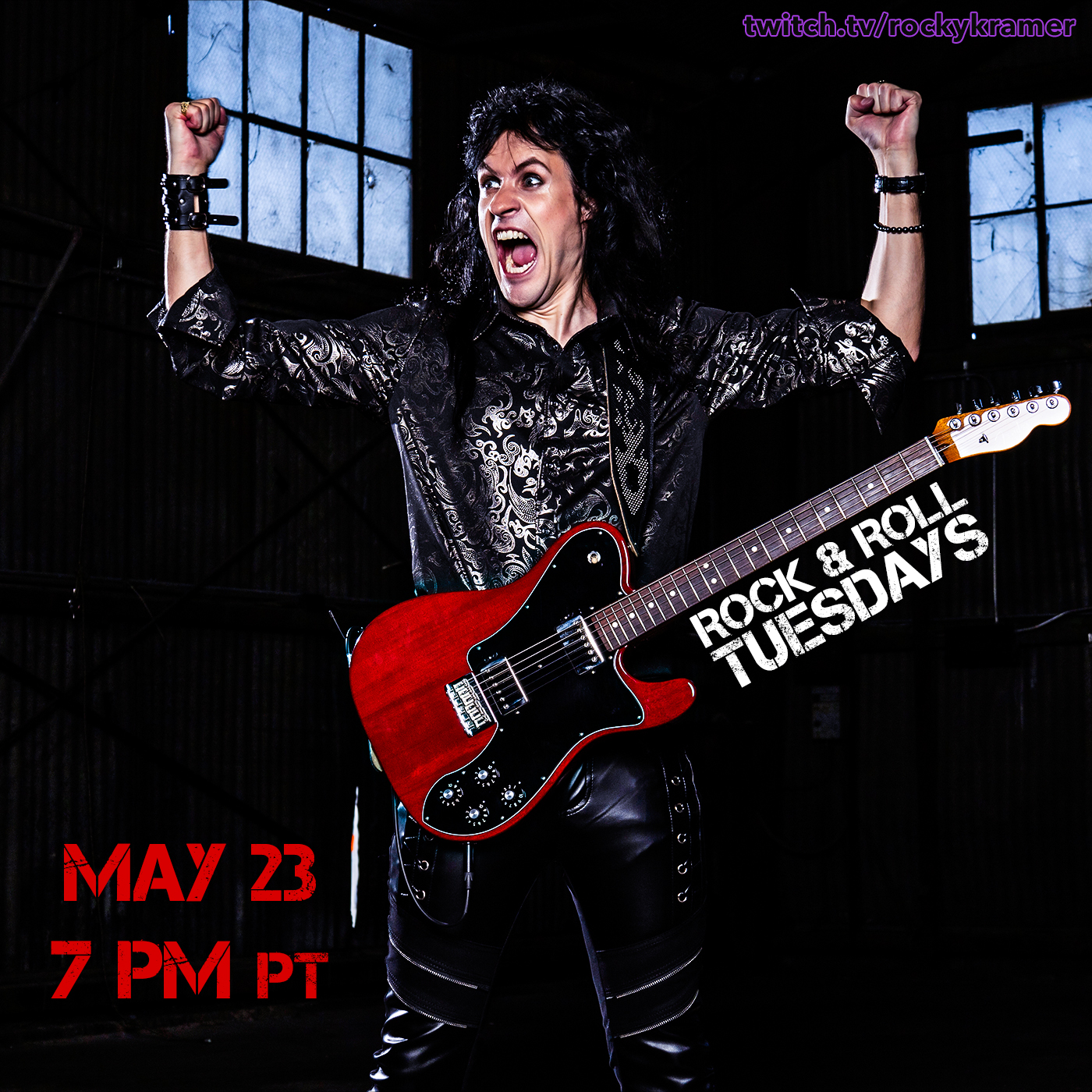 Rocky Kramer’s Rock & Roll Tuesdays Presents “Painkiller” On May 23rd, 2023, 7 PM PT on Twitch