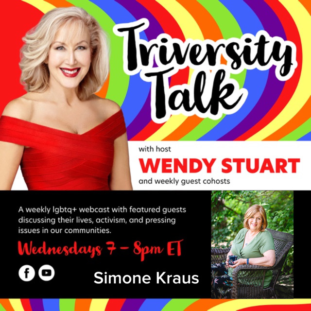 Wendy Stuart Presents TriVersity Talk! Wednesday, September 25th, 2024 7 PM ET With Featured Guest Simone Kraus