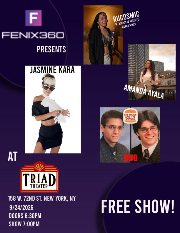FENIX360 Presents a Free Night of Live Music at The Triad Theater in New York City FENIX360 Presents a Free Night of Live Music at The Triad Theater in New York City